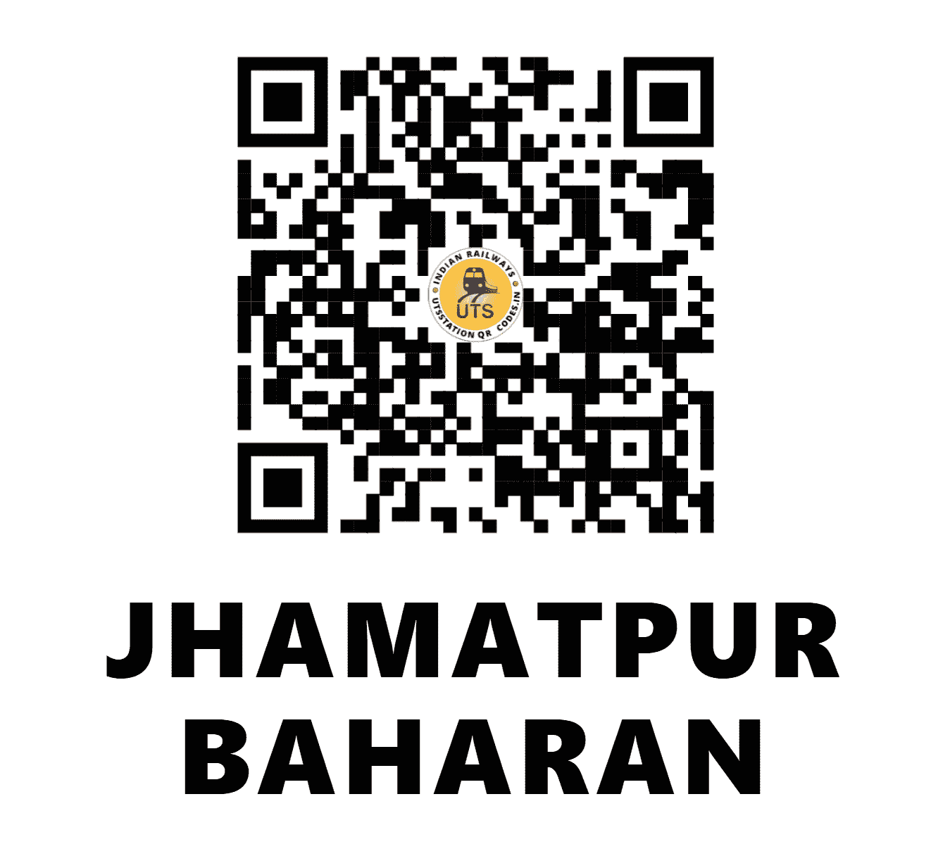 UTS QR Code for JHAMATPUR BAHARAN - JHBN (ER - WEST BENGAL)